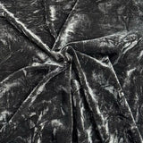 Pound A Metre 3 Metres 3 Metres Crushed Spandex Velvet 55" Wide (Black)