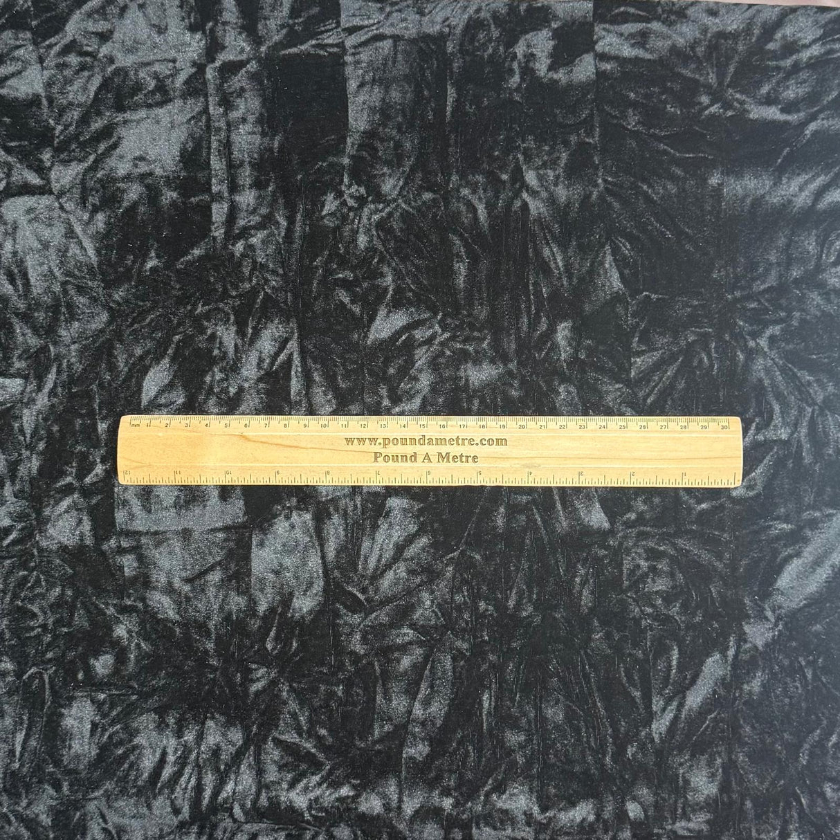 Pound A Metre 3 Metres 3 Metres Crushed Spandex Velvet 55" Wide (Black)