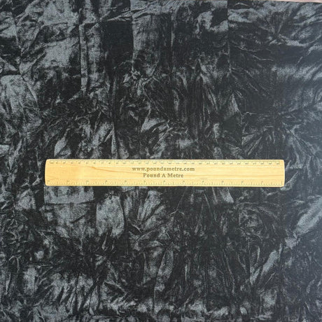 Pound A Metre 3 Metres 3 Metres Crushed Spandex Velvet 55" Wide (Black)