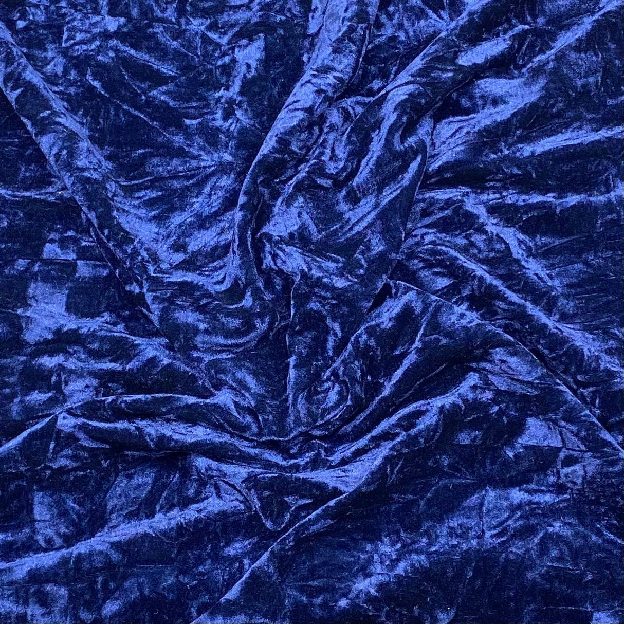 Pound A Metre 3 Metres 3 Metres Crushed Spandex Velvet 55" Wide (Blue)