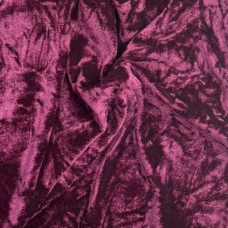 Pound A Metre 3 Metres 3 Metres Crushed Spandex Velvet 55" Wide (Burgundy)
