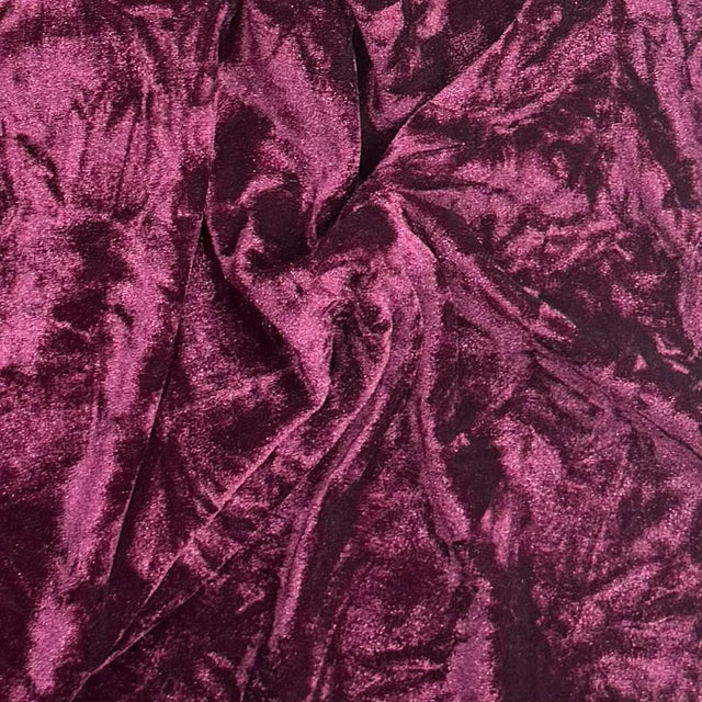 Pound A Metre 3 Metres 3 Metres Crushed Spandex Velvet 55" Wide (Burgundy)