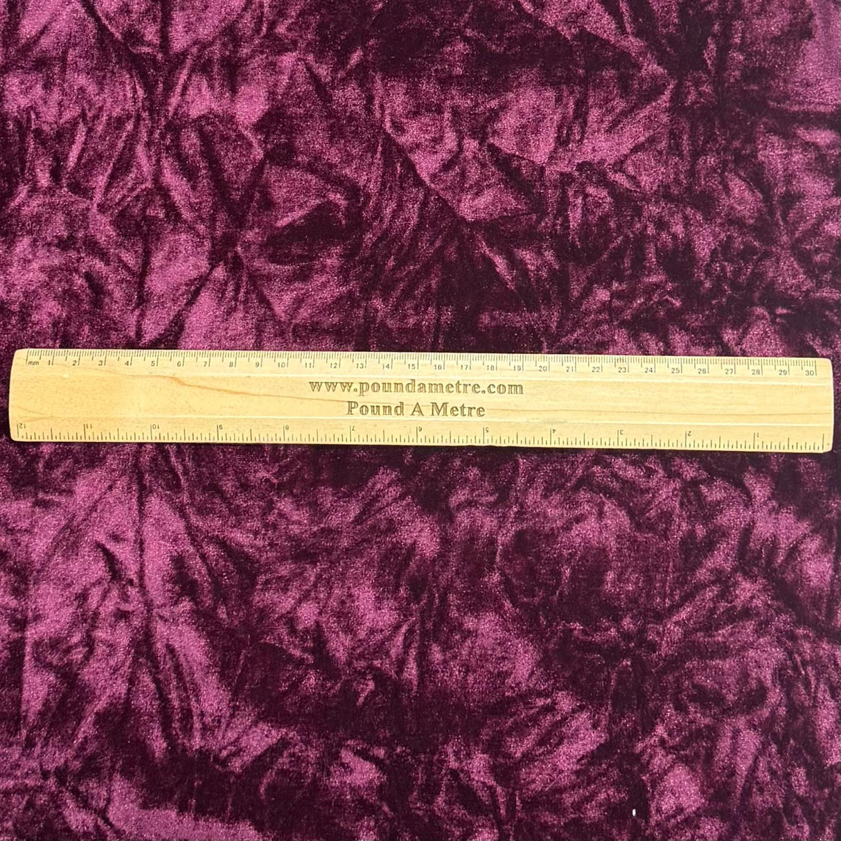 Pound A Metre 3 Metres 3 Metres Crushed Spandex Velvet 55" Wide (Burgundy)