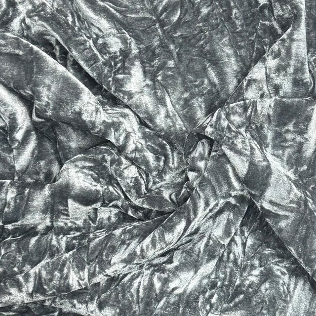 Pound A Metre 3 Metres 3 Metres Crushed Spandex Velvet 55" Wide (Grey)