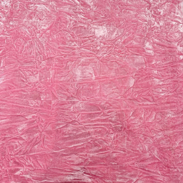 Pound A Metre 3 Metres Crushed Spandex Velvet 55" Wide (Pink)