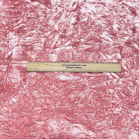Pound A Metre 3 Metres 3 Metres Crushed Spandex Velvet 55" Wide (Pink)