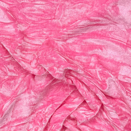 Pound A Metre 3 Metres 3 Metres Crushed Spandex Velvet 55" Wide (Pink)