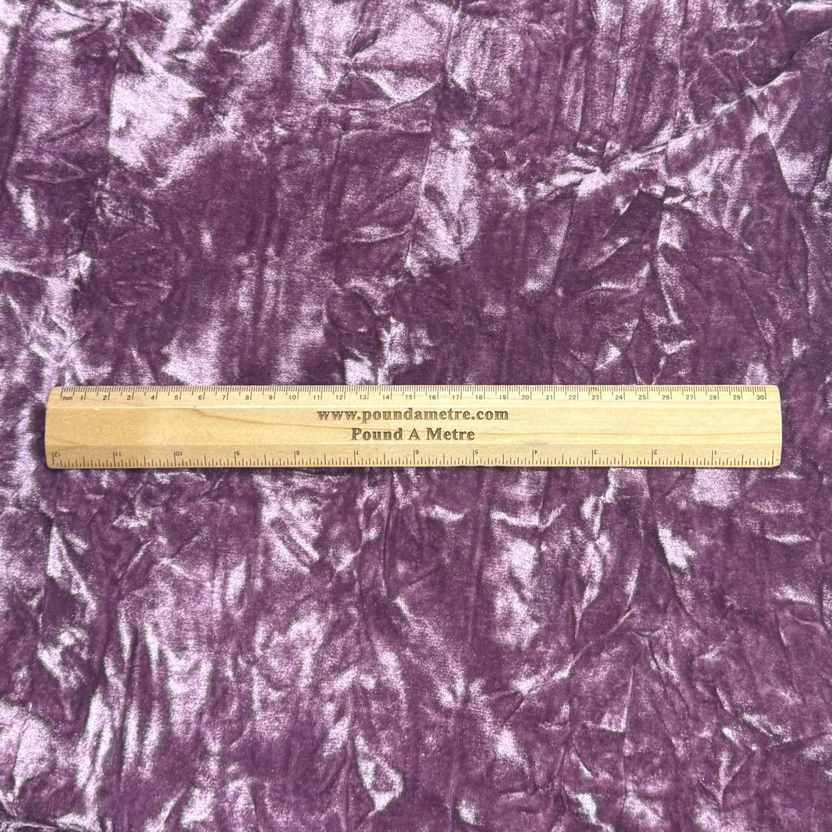 Pound A Metre 3 Metres 3 Metres Crushed Spandex Velvet 55" Wide (Plum)
