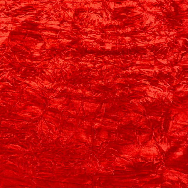 Pound A Metre 3 Metres Crushed Spandex Velvet 55" Wide (Red)