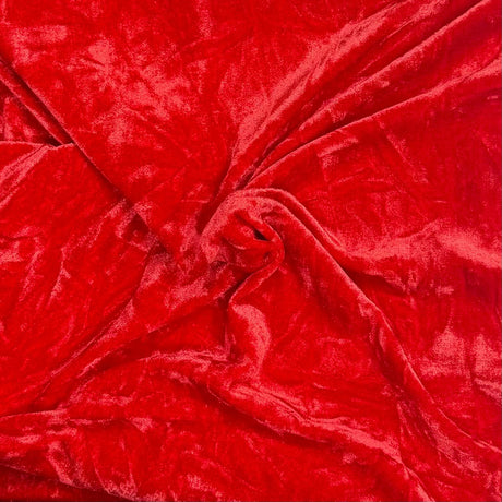 Pound A Metre 3 Metres 3 Metres Crushed Spandex Velvet 55" Wide (Red)