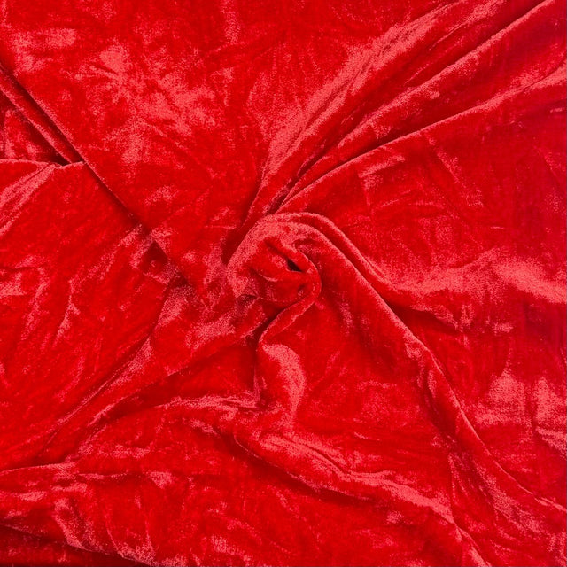 Pound A Metre 3 Metres 3 Metres Crushed Spandex Velvet 55" Wide (Red)