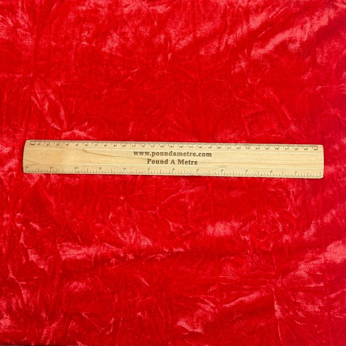 Pound A Metre 3 Metres 3 Metres Crushed Spandex Velvet 55" Wide (Red)