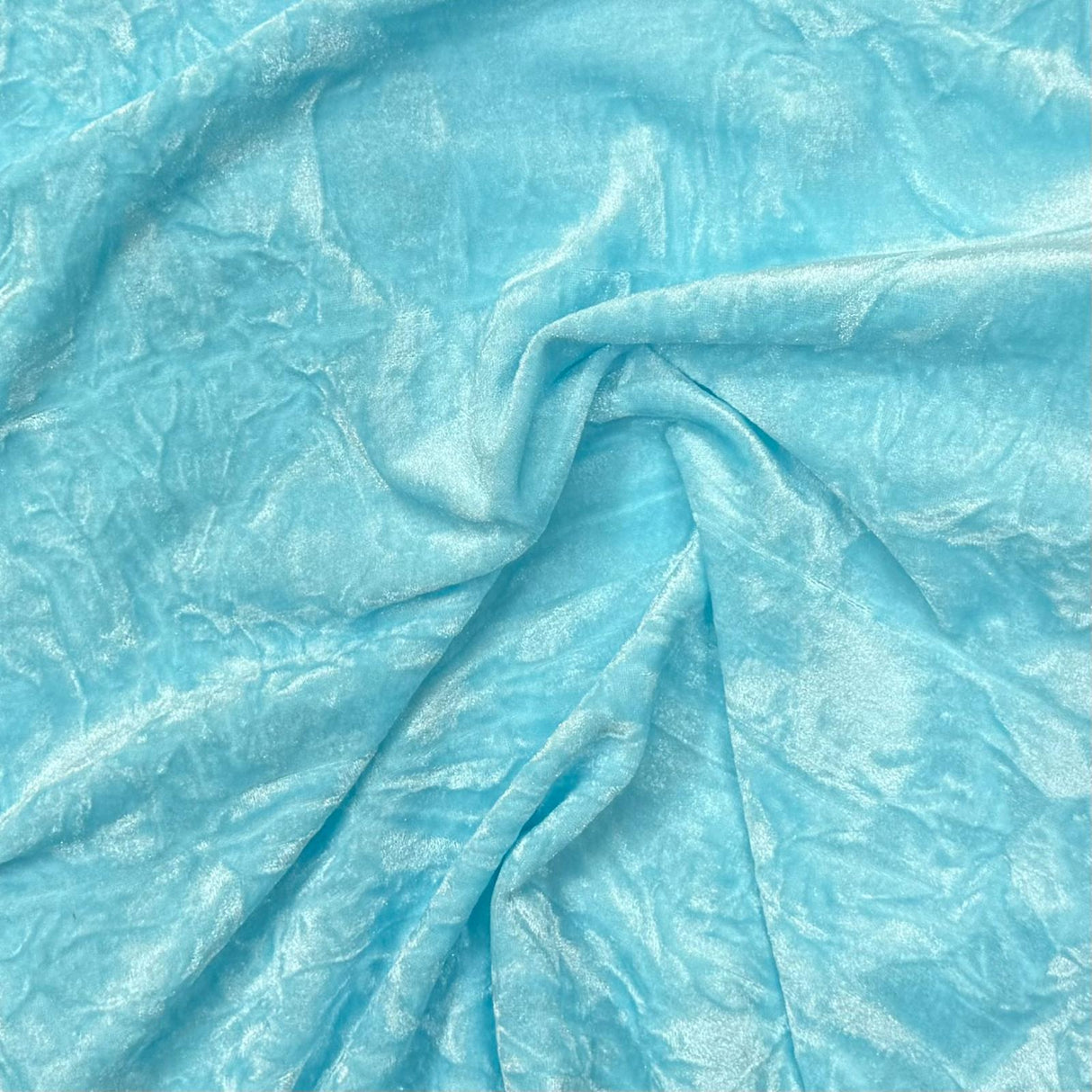 Pound A Metre 3 Metres 3 Metres Crushed Spandex Velvet 55" Wide (Sky)