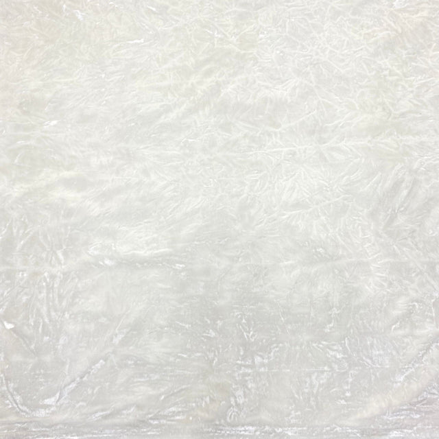 Pound A Metre 3 Metres 3 Metres Crushed Spandex Velvet 55" Wide (White)