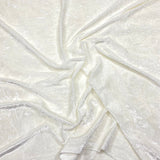 Pound A Metre 3 Metres 3 Metres Crushed Spandex Velvet 55" Wide (White)