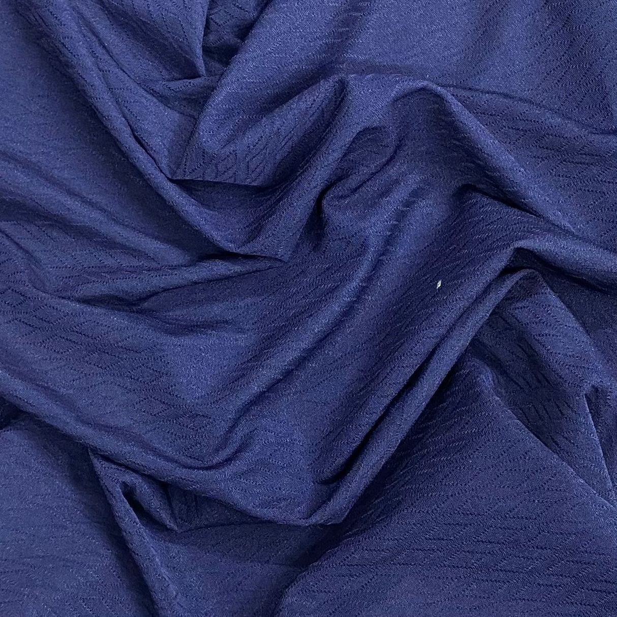 Pound A Metre 3 Metres 3 Metres Cut Out Satin Effect Jersey - 55"  (Navy)