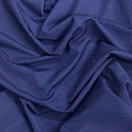 Pound A Metre 3 Metres 3 Metres Cut Out Satin Effect Jersey - 55"  (Navy)