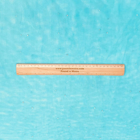 Pound A Metre 3 Metres Diamond Stretch Mesh Fabric 45" Wide (Aqua)