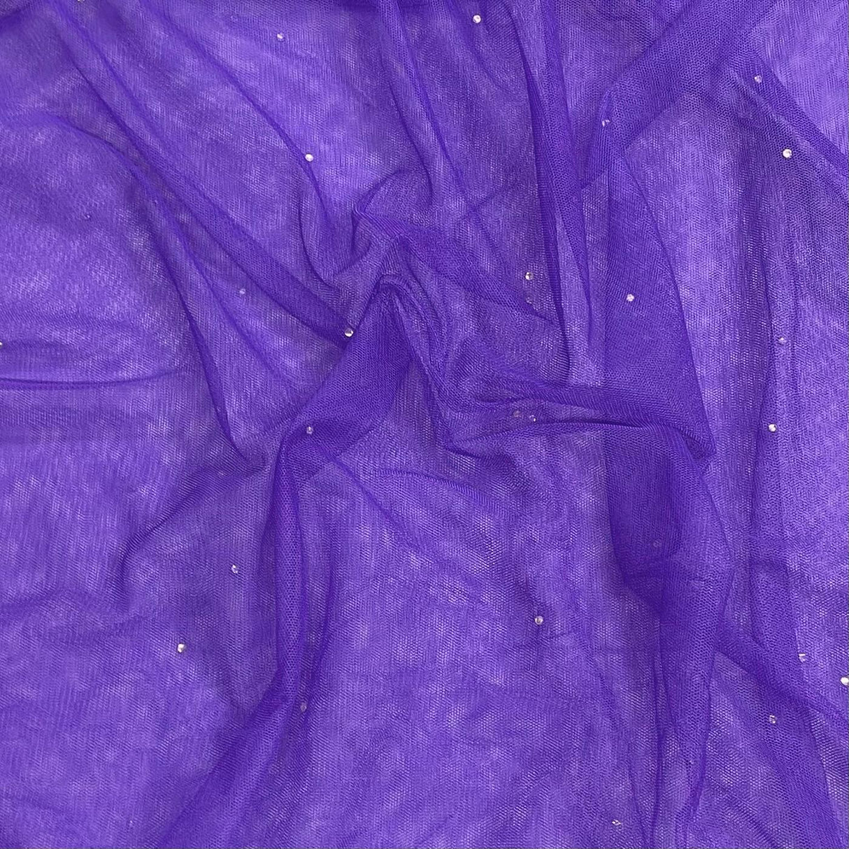 Pound A Metre 3 Metres Diamond Stretch Mesh Fabric 45" Wide (Purple)