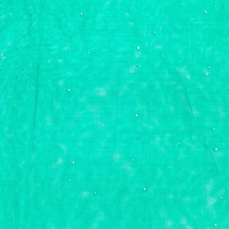 Pound A Metre 3 Metres Diamond Stretch Mesh Fabric 45" Wide (Teal)