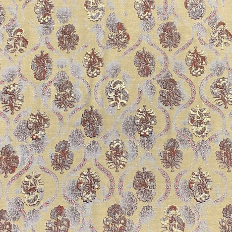 Pound A Metre 3 Metres Digital Print Roman Silk- 45" Wide (Gold) (EOL)