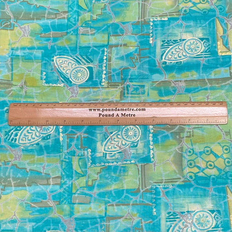 Pound A Metre 3 Metres Digital Print Roman Silk- 45" Wide (Mint) (EOL)