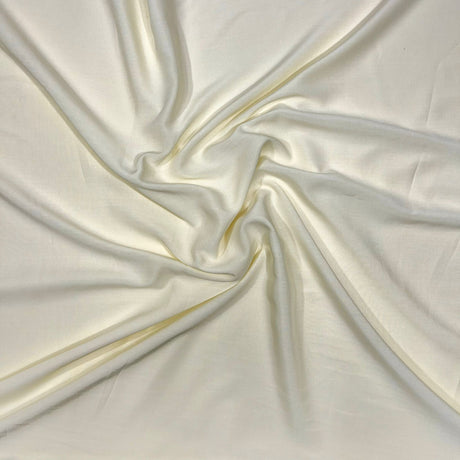 Pound A Metre 3 Metres 3 Metres Dress Making Plain Viscose Fabric - 55" Wide - Cream