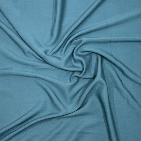 Pound A Metre 3 Metres 3 Metres Dress Making Plain Viscose Fabric - 55" Wide - Dark Turquoise
