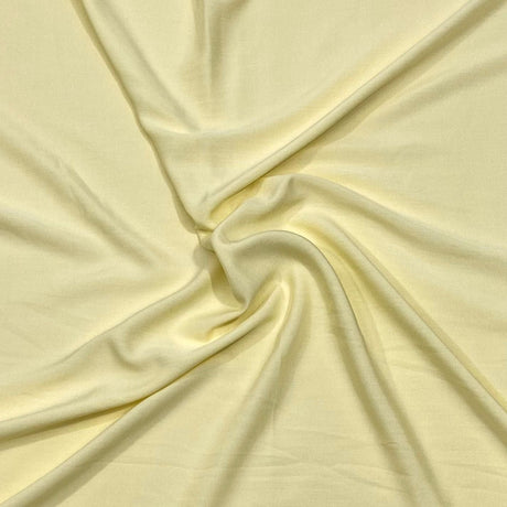 Pound A Metre 3 Metres 3 Metres Dress Making Plain Viscose Fabric - 55" Wide - Lemon
