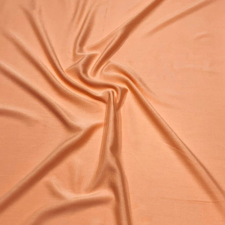 Pound A Metre 3 Metres 3 Metres Dress Making Plain Viscose Fabric - 55" Wide - Peach