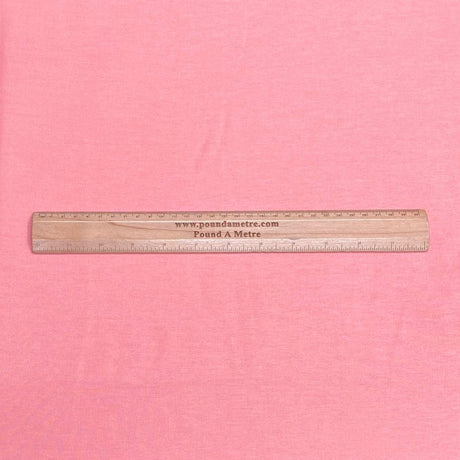 Pound A Metre 3 Metres 3 Metres Dress Making Plain Viscose Fabric - 55" Wide - (Peachy Pink)