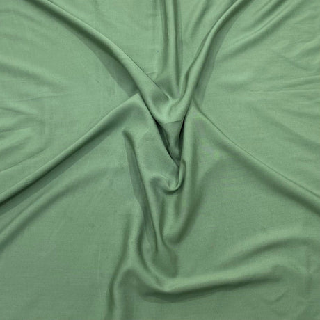 Pound A Metre 3 Metres 3 Metres Dress Making Plain Viscose Fabric - 55" Wide - (Sage)