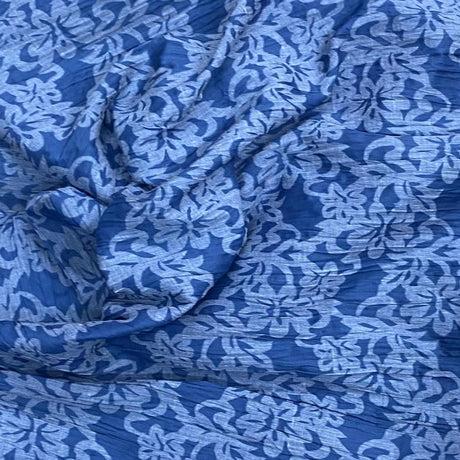 Pound A Metre 3 Metres Dressmaking Burnout Poly-Cotton - 55" wide (Blue)