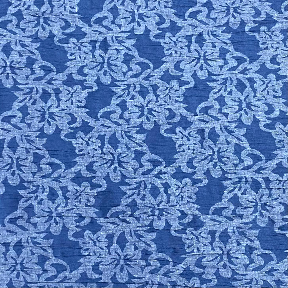 Pound A Metre 3 Metres Dressmaking Burnout Poly-Cotton - 55" wide (Blue)