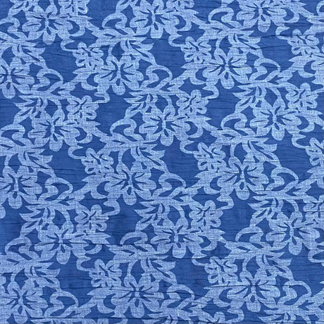 Pound A Metre 3 Metres Dressmaking Burnout Poly-Cotton - 55" wide (Blue)