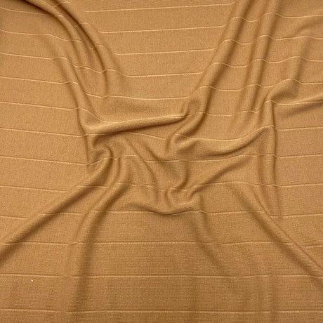 Pound A Metre 3 Metres 3 Metres Dressmaking Fashion Ribbed Jersey - 55" Wide (Beige)