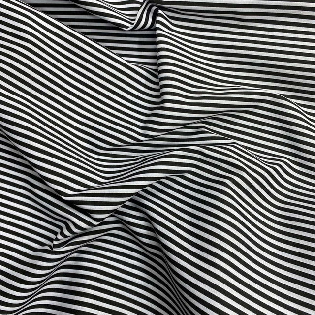 Pound A Metre 3 Metre 3 Metres Dressmaking Poly-Cotton - 45" wide (Black & Grey)