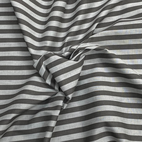Pound A Metre 3 Metre 3 Metres Dressmaking Poly-Cotton - 45" wide (Black Grey)
