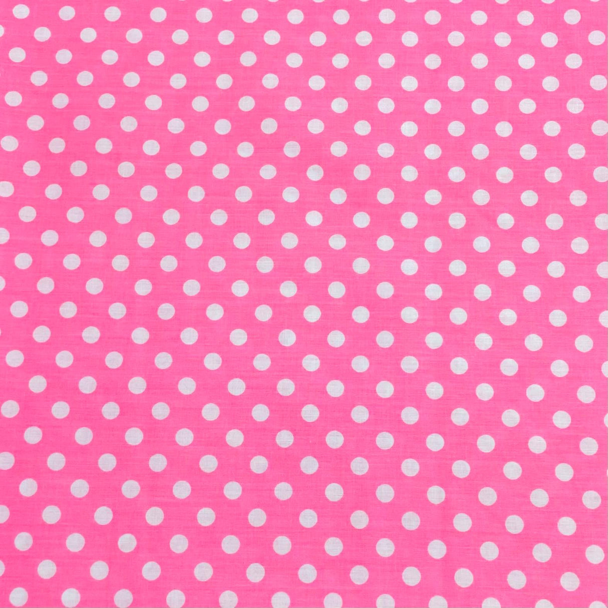 Pound A Metre 3 Metre 3 Metres Dressmaking Poly-Cotton - 45" wide (Pink Polka)