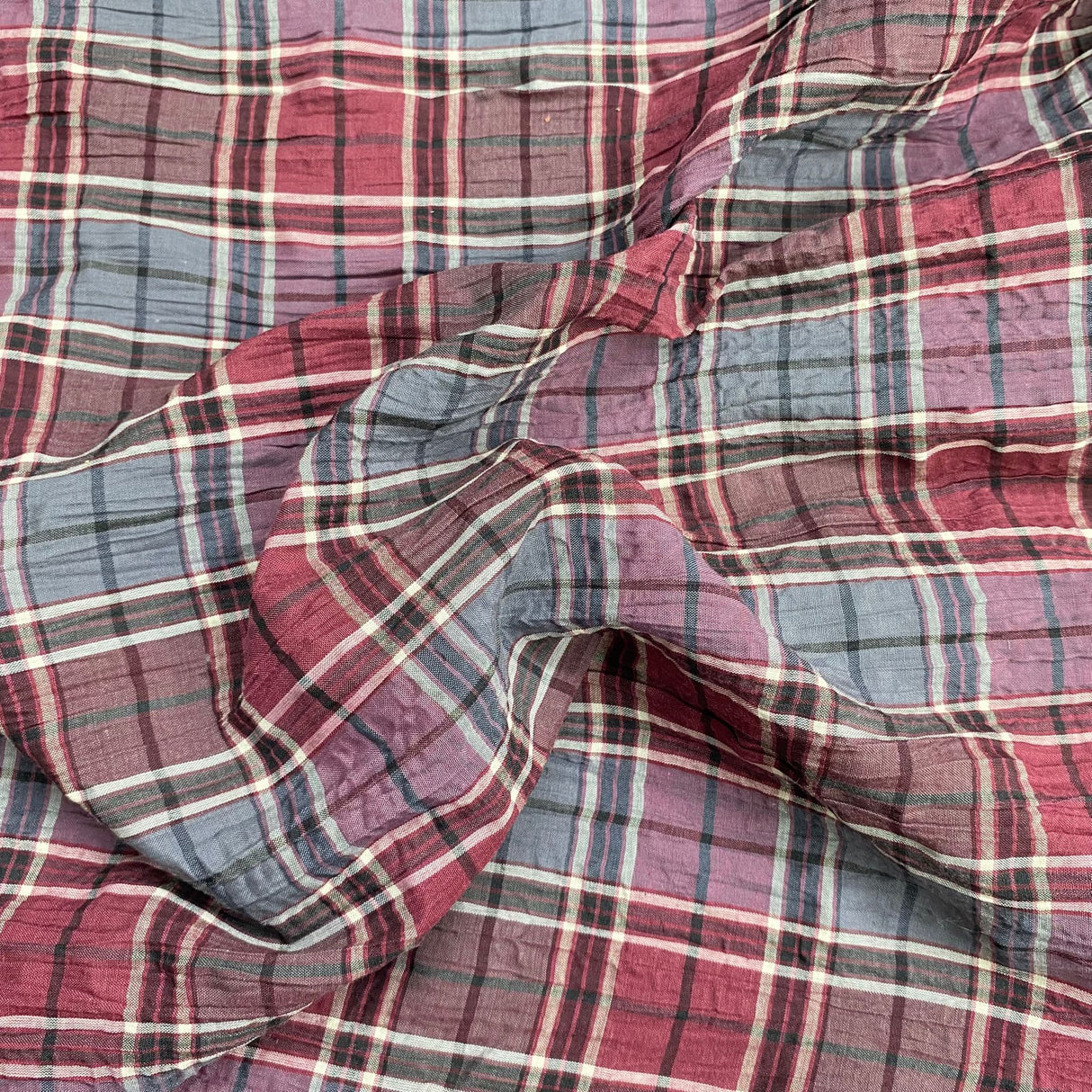 Pound A Metre 3 Metres 3 Metres Dressmaking Poly-Cotton - 55" wide (Checks)