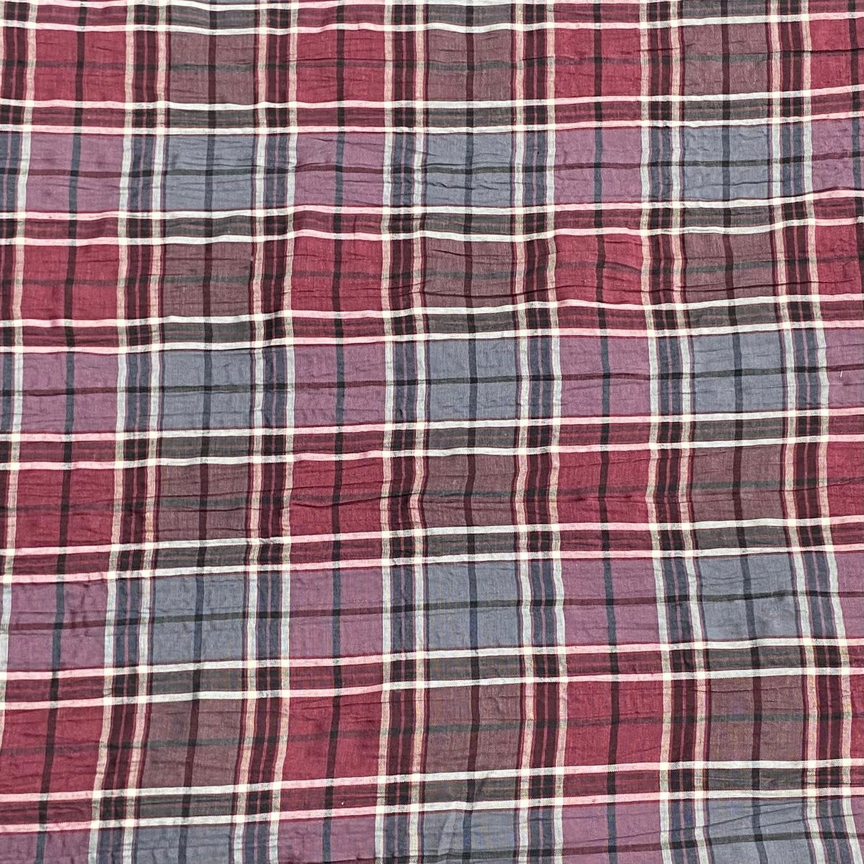 Pound A Metre 3 Metres 3 Metres Dressmaking Poly-Cotton - 55" wide (Checks)