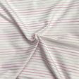 Pound A Metre 3 Metre 3 Metres Dressmaking Poly-Cotton - 55" wide (White & Pink)