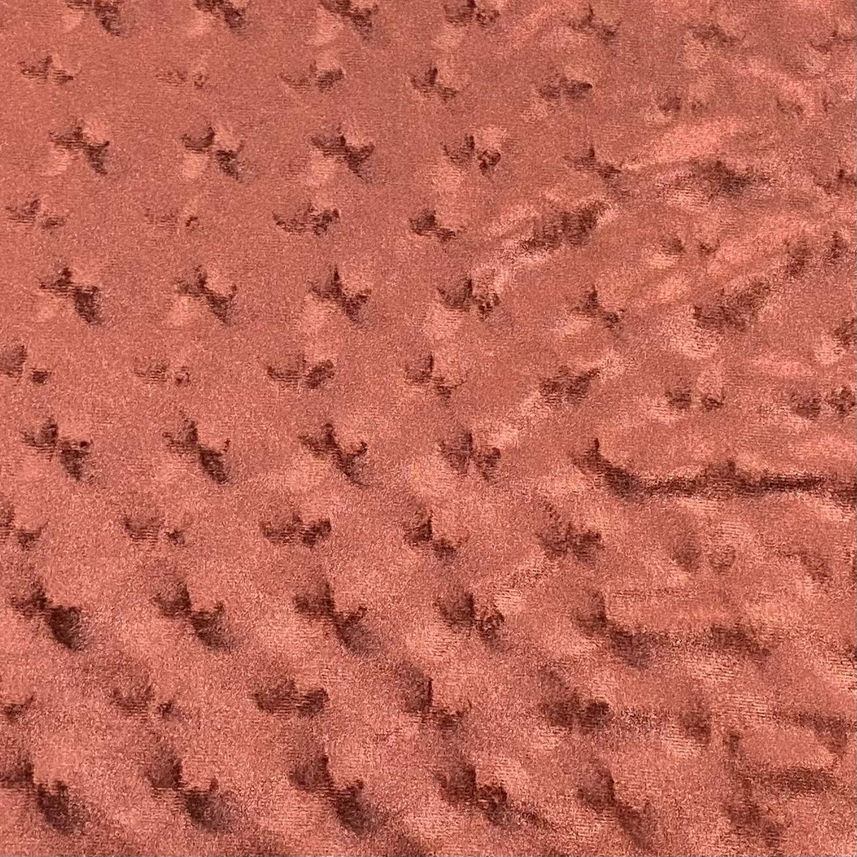 Pound A Metre 3 Metres Embossed Soft Velvet 55" Wide - (Brown)