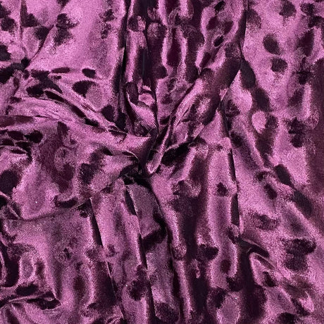 Pound A Metre 3 Metres Embossed Soft Velvet 55" Wide - (Burgundy)