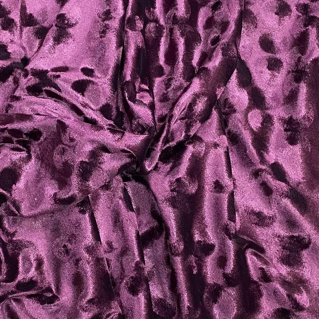 Pound A Metre 3 Metres Embossed Soft Velvet 55" Wide - (Burgundy)