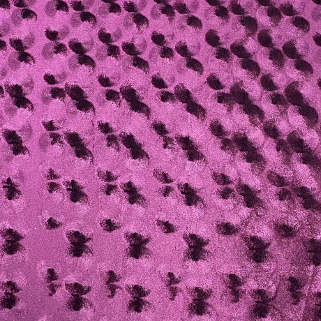 Pound A Metre 3 Metres Embossed Soft Velvet 55" Wide - (Burgundy)