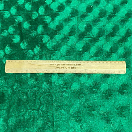 Pound A Metre 3 Metres Embossed Soft Velvet 55" Wide - (Grass)