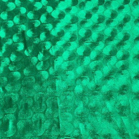 Pound A Metre 3 Metres Embossed Soft Velvet 55" Wide - (Grass)