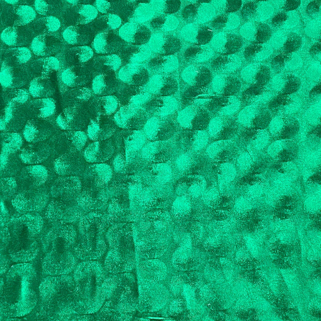 Pound A Metre 3 Metres Embossed Soft Velvet 55" Wide - (Grass)