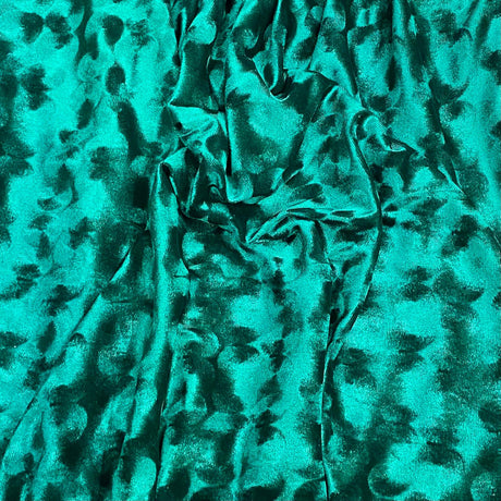 Pound A Metre 3 Metres Embossed Soft Velvet 55" Wide - (Green)